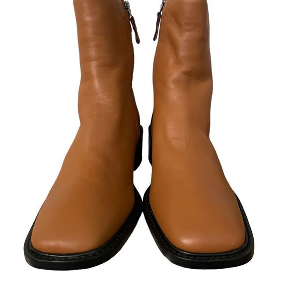 Everlane The City Leather Tan Ankle Neutral Bootie - Picture 5 of 14